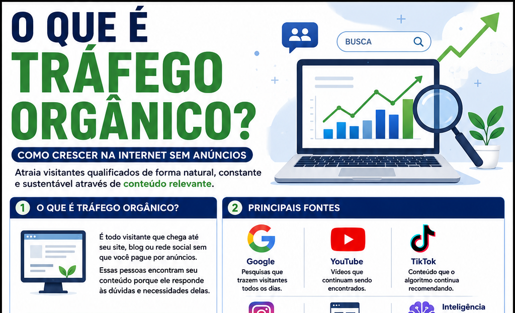 O Que é Tráfego Orgânico e Como Crescer Sem Anúncios
