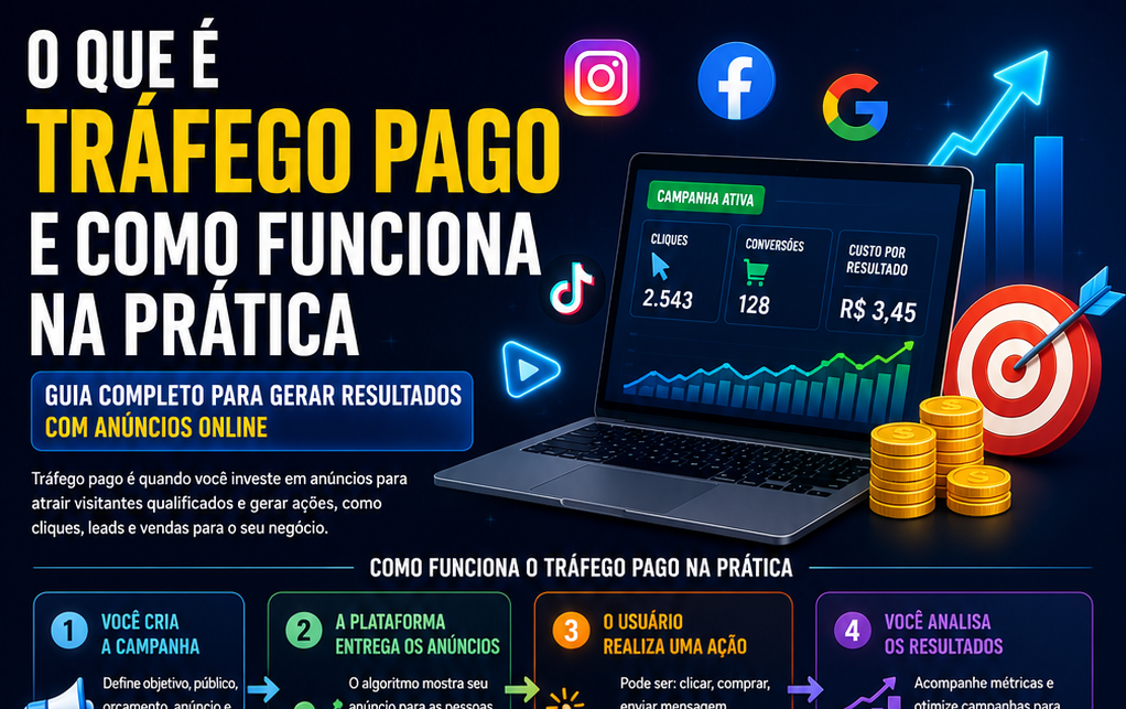 O Que é Tráfego Pago e Como Funciona na Prática